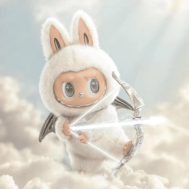 Большая игрушка Лабубу Pop Mart The Monsters Labubu Zimomo Angel