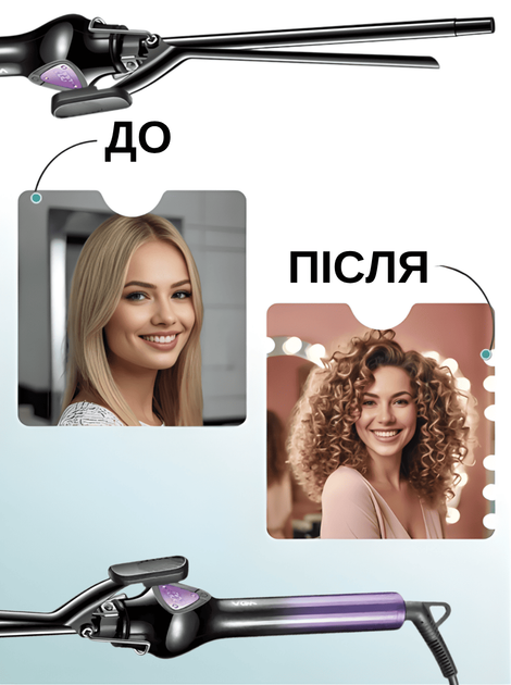 Стайлер плойка для волос афро кудрей завивки локонов бигуди для волос GTM V 573 быстрый нагрев керамика волны - изображение 4