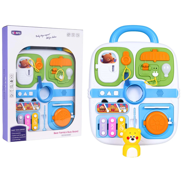 Zestaw sensoryczny Walizka z tablicą manipulacyjną ZDZ.QX-9308 (5903864971835) - obraz 2