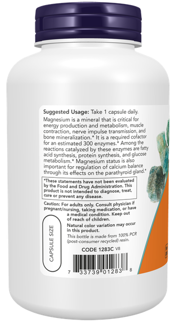 Suplement diety Now Foods Magnez 400 mg 180 kapsułek (733739012838) - obraz 3
