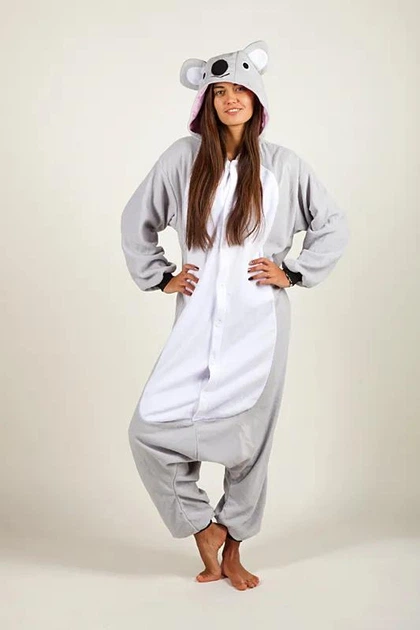 Пижама кигуруми коала Kigurumi Серый car0077 XL - Фото 3 Пижама кигуруми коала Kigurumi Серый car0077 XL - изображение 3