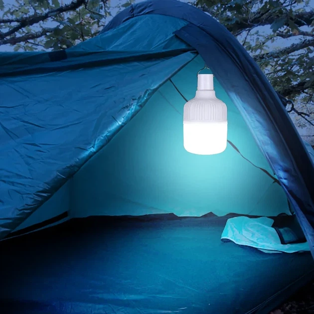 LED Лампа 9W 1200mAh USB IP54 кемпинговый туристический аккумуляторный светильник с крючком - изображение 2