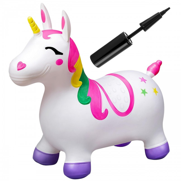 Стрибун Woopie Єдиноріг Білий (5906280654573) - зображення 2