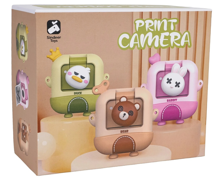Дитячий фотоапарат з функцією друку Ведмедик (5903864971170) - зображення 1