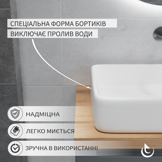 Раковина Helmken 84261000 61.5 см белая + донный клапан Click-Clack хром + сифон - изображение 5