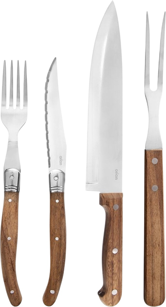 Набір столових приборів для стейків і бургерів Orion 15 предметів (8592381191054) - зображення 1