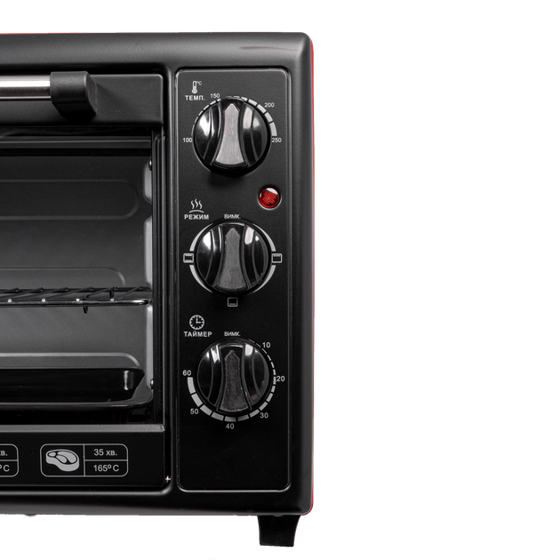 Электродуховка LIBERTON LEO-350 Red - изображение 7