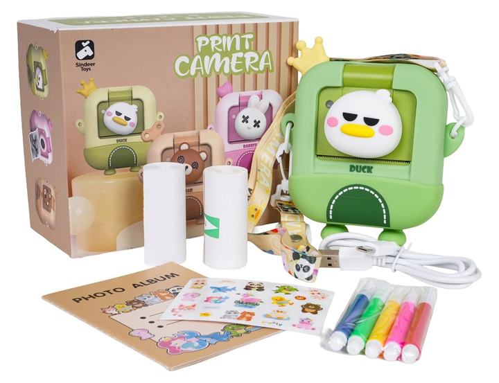 Дитячий фотоапарат з функцією друку Качка (5903864971163) - зображення 2