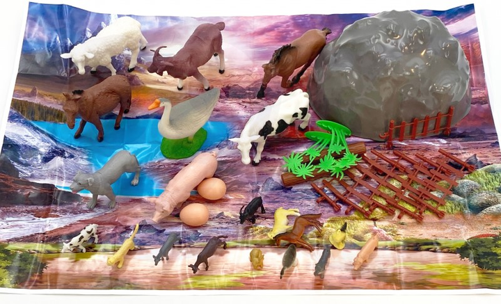 Набір фігурок Woopie Ферма Тварини 34 шт (5904326947146) - зображення 5