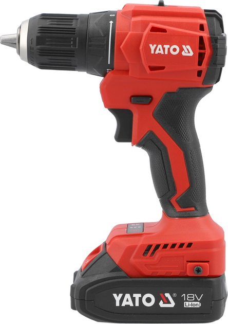 Wkrętarko-wiertarka akumulatorowa YATO 18V 45 Nm 2 akumulatory 2 Ah (YT-8277905) - obraz 3