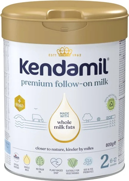 Mleko w proszku Kendamil Premium 2 HMO+ 6–12 miesięcy 800 g (5056000505316) - obraz 1