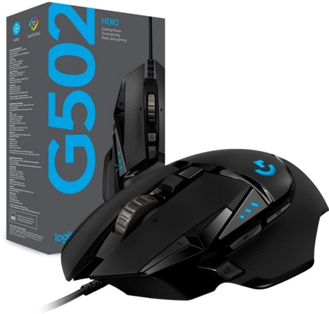 Mysz komputerowa Logitech G502 Gaming Mysz komputerowa HERO High Performance, czarna (910-005470) (2510ZRZ0UFV9) - Outlet - obraz 6