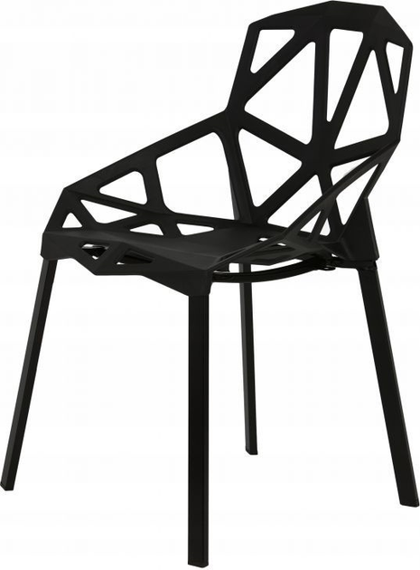 Набір стільців для кухні та вітальні ModernHome by Multistore PC-015 4 шт Чорні (5903089064770) (955555911717534) - Уцінка - зображення 2