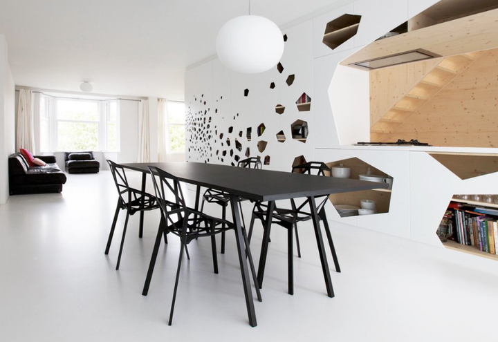 Набір стільців для кухні та вітальні ModernHome by Multistore PC-015 4 шт Чорні (5903089064770) (955555911717534) - Уцінка - зображення 9