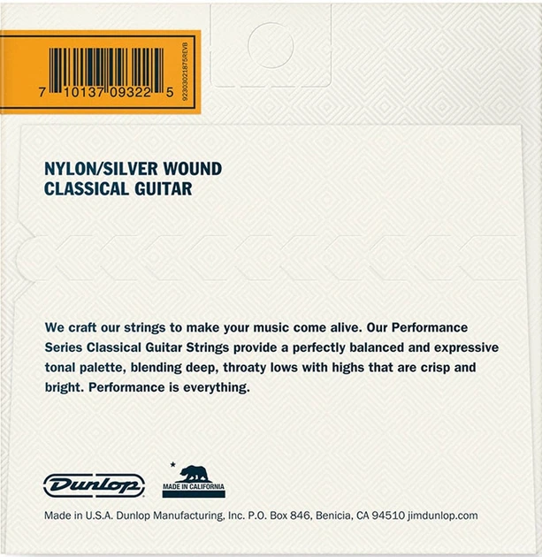 Струны для классической гитары Dunlop DCV100NS Nylon/Silver Wound Normal Tension - изображение 2