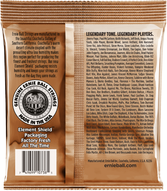 Струны для акустической гитары Ernie Ball 2152 Earthwood Phosphor Bronze 12-String Light 10/48 - Фото 2 Струны для акустической гитары Ernie Ball 2152 Earthwood Phosphor Bronze 12-String Light 10/48 - изображение 2