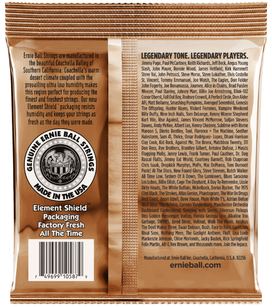 Струны для акустической гитары Ernie Ball 2145 Earthwood Phosphor Bronze 11.5/54 - изображение 2