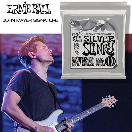 Струны для электрогитары Ernie Ball 2218 Silver Slinky John Mayer Signature 10.5/47 - изображение 2