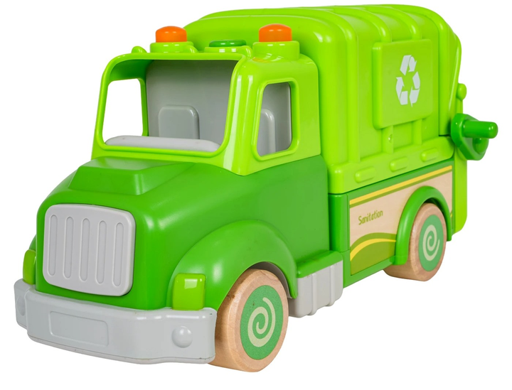 Drewniana Śmieciarka ZDR.WB004-JC (5903864971293) - obraz 6