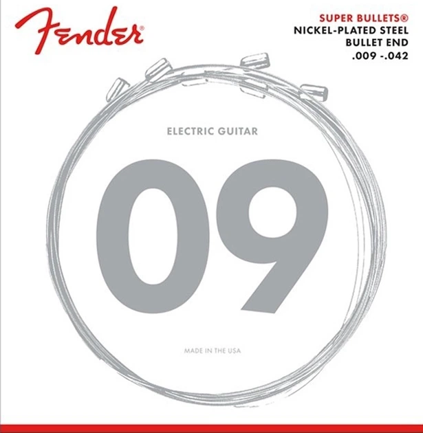 Струни для електрогітари Fender 3250L Super Bullets Nickel-Plated Steel 9/42 - Фото 1 Струни для електрогітари Fender 3250L Super Bullets Nickel-Plated Steel 9/42 - зображення 1