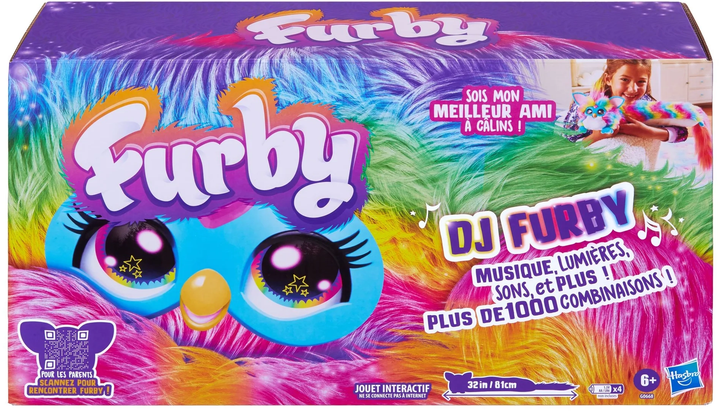 Інтерактивна іграшка FURBY DJ Furby Веселка G0668 (5010996329554) - зображення 2