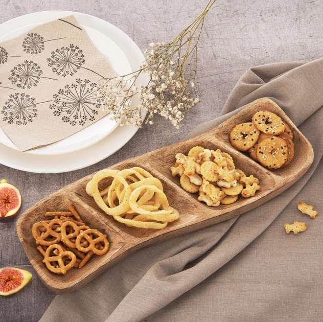 Тарілка для закусок Orion Mango дерев'яна 35 x 11 x 4 см (8592381193089) - зображення 4