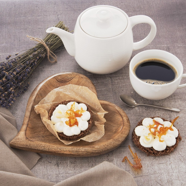 Talerz na przekąski Orion Mango drewniany 20 x 21 x 2 cm (8592381192938) - obraz 4