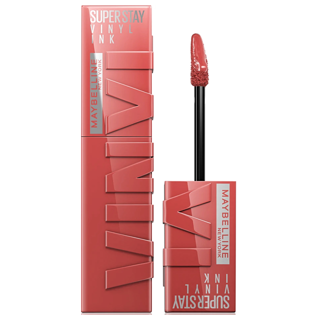 Maybelline SuperStay Vinyl Ink Стійка рідка помада для губ із глянсовим фінішем No 15 "Peachy" - Фото 1 Maybelline SuperStay Vinyl Ink Стійка рідка помада для губ із глянсовим фінішем No 15 "Peachy" - зображення 1