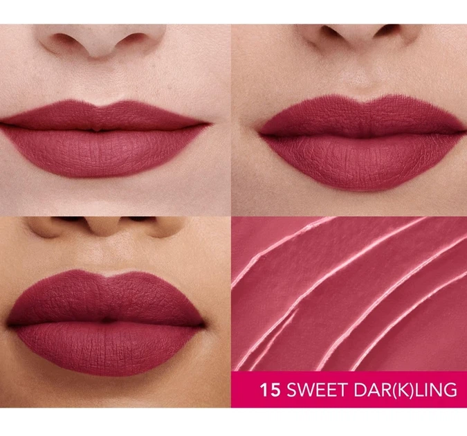 Bourjois Rouge Velvet Ink Liquid Lipstick Рідка Матова помада No 15 "Sweet Dar(k)ling" - зображення 2