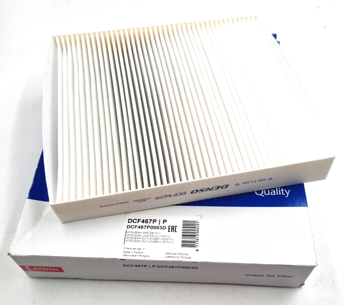 Фильтр салона DCF467P DENSO (OEM: 7803A004) для MITSUBISHI LANCER, OUTLANDER (2000-2012) - изображение 2