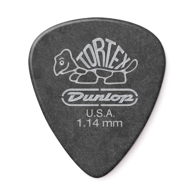 Медиаторы Dunlop 488P1.14 Tortex Pitch Black Standart Guitar Pick 1.14 mm (12 шт.) - изображение 2