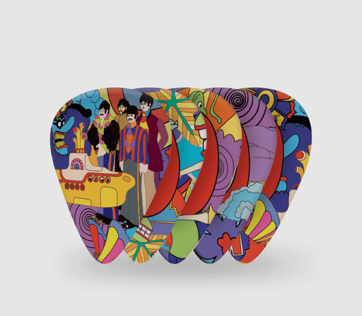 Медіатори D'Addario 1CWH410B7 Beatles Yellow Submarine 50th Anniversary Medium Gauge Guitar Picks (10 шт.) - зображення 3