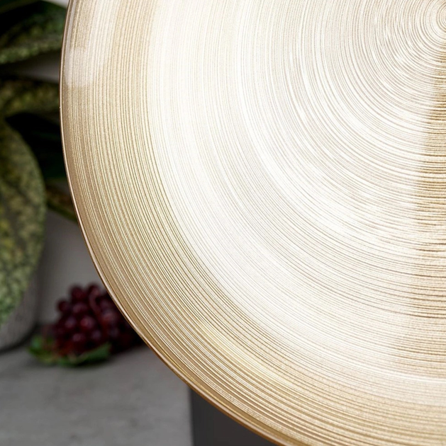 Тарілка обідня Vilde скляна 32.5 см Золота (8720573246798) - зображення 4