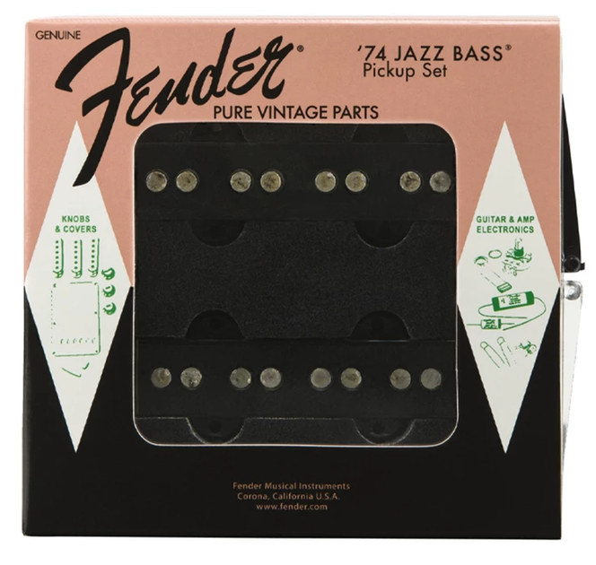 Набір звукознімачів FENDER PURE VINTAGE '74 JAZZ BASS PICKUP SET - зображення 2