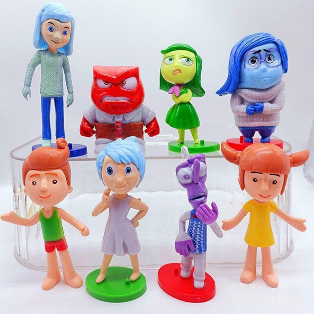 Фигурки Мыслями наизнанку Inside Out Головоломка набор 8 шт 8-11 см - изображение 2