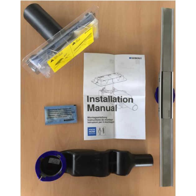 Трап линейный для душа GEBERIT CleanLine20 Basic 600мм сатин 154.454.00.1 - изображение 3