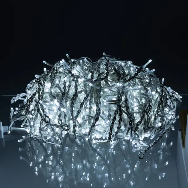 Вулична гірлянда Бахрома 50 м 600 LED білий провід Білий (121-50MWW) - зображення 3