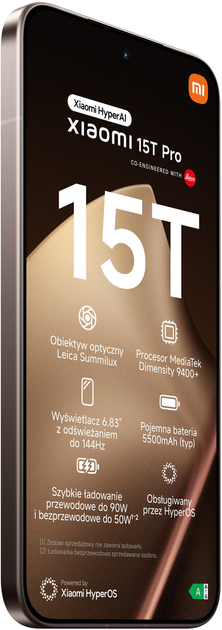 Smartfon Xiaomi 15T Pro 12GB/1TB Mocha Gold (MZB0KV1EU) - obraz 5