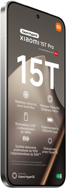 Smartfon Xiaomi 15T Pro 12GB/1TB Titan Gray (MZB0KV0EU) - obraz 5