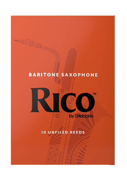 Трости для саксофона баритон D'Addario Rico RLA1025 - Baritone Sax #2.5 - 10-Pack (10 шт.) - изображение 2