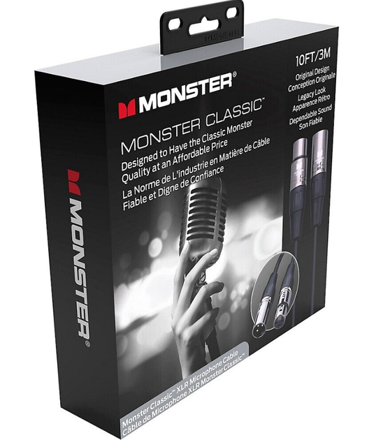 Мікрофонний кабель Monster CLAS-M-10WW XLR-XLR 3м. - Фото 4 Мікрофонний кабель Monster CLAS-M-10WW XLR-XLR 3м. - зображення 4