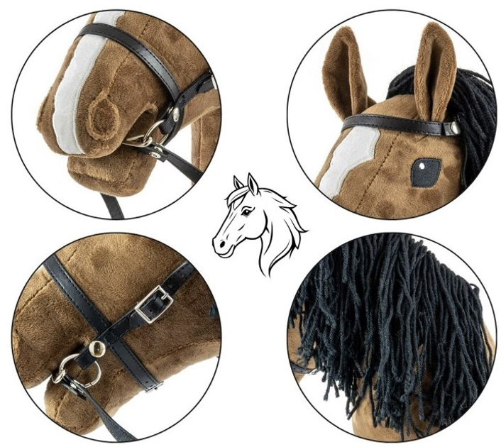 Koń na kiju Milly Mally Hobby Dark Brown (6625) (5907090700832) - obraz 5