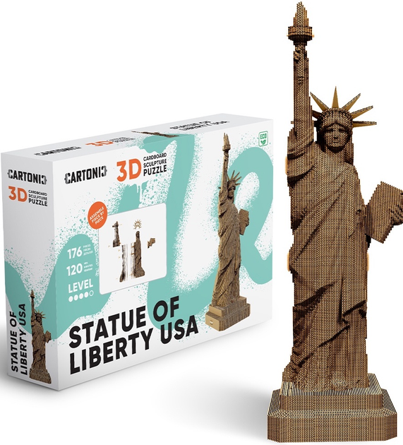 3D пазл картонний  Cartonic Статуя Свободи США CARTLIBUS (4820191134058) - зображення 5