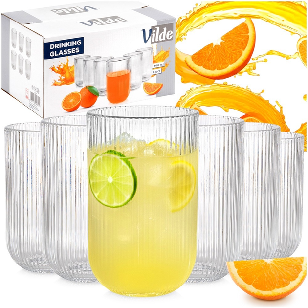 Zestaw szklanek Vilde 6 szt 400 ml (5904316496852) - obraz 6