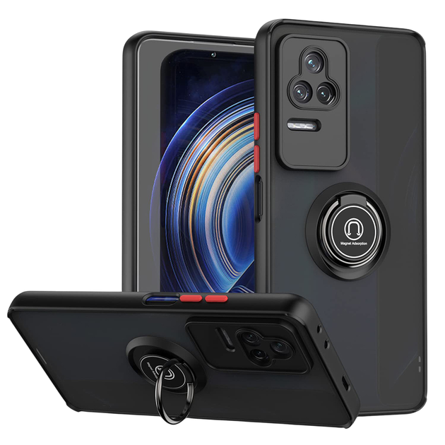 Чохол - накладка TPU Color Matte Ring для Xiaomi Redmi K50 / K50 Pro red - зображення 3