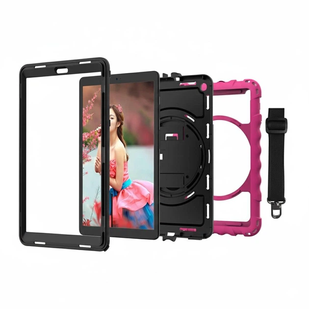 Чохол ARM Standart для планшета Samsung Galaxy Tab A 10.1 (2019) T510/T515 протиударний з підставкою Pink/Black - зображення 3