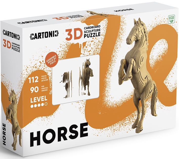 3D пазл картонний Cartonic Кінь CARTHORSE (4820191134676) - зображення 7