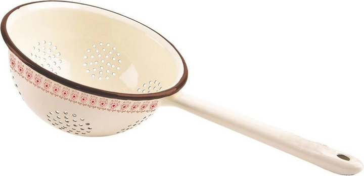 Друшляк Orion Tonca емальований бежевий 20 см (8592381140892) - зображення 1