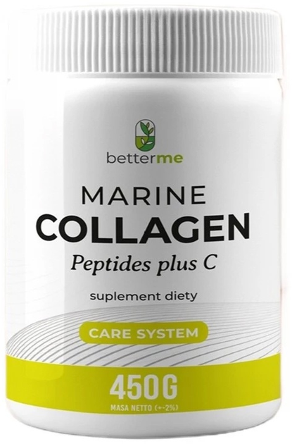 Харчова добавка Better Me Care System Морський колаген з пептидами плюс вітамін C 450 г (5905123512124) - зображення 1