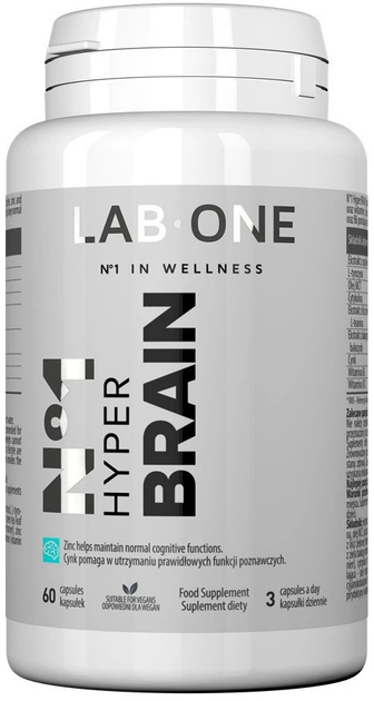 Харчова добавка Lab One N°1 Hyper Brain 60 капсул (5906630600236) - зображення 1